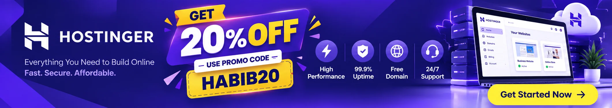 Hostinger - Get 20% OFF