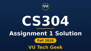 CS304 Assignment 1 Solution Fall 2026