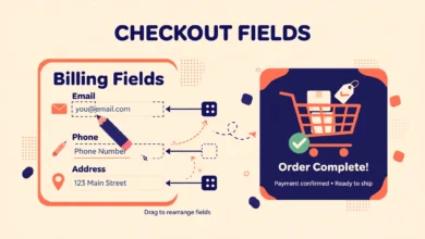 WooCommerce checkout form with custom billing fields