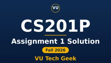 CS201P Assignment 1 Solution Fall 2026