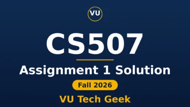 CS507 Assignment 1 Solution Fall 2026