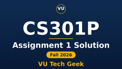 CS301P Assignment 1 Solution Fall 2026