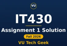 IT430 Assignment 1 Solution Fall 2026