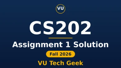 CS202 Assignment 1 Solution Fall 2026