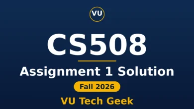 CS508 Assignment 1 Solution Fall 2026