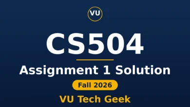 CS504 Assignment 1 Solution Fall 2026