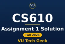 CS610 Assignment 1 Solution Fall 2026