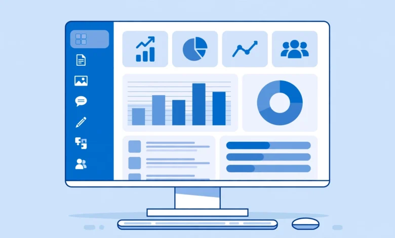 WordPress dashboard explained for beginners with labeled admin menu tour