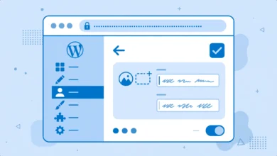 WordPress customizer screen showing site identity settings for title and tagline