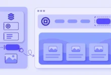 Customizing a website header layout with the Elementor free version page builder