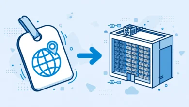 Simple comparison of a domain name and web hosting server explained for beginners