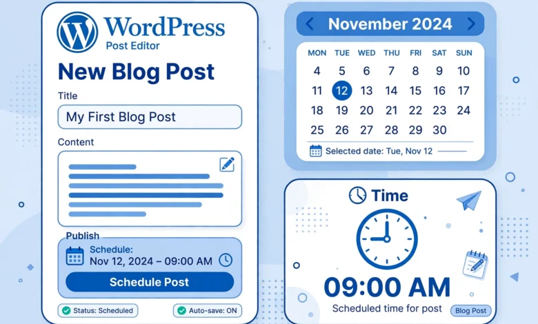 how to schedule wordpress posts in advance